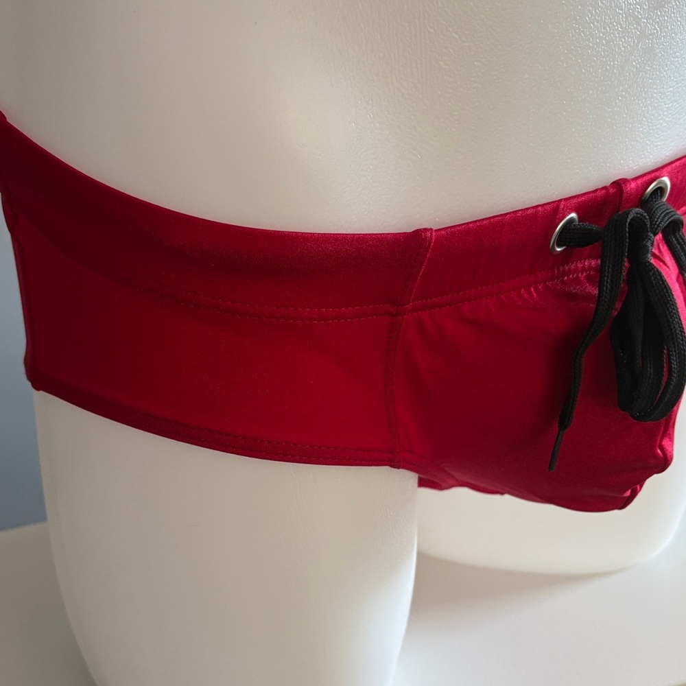 Red Swim Trunks for Men - Picture 4 of 15